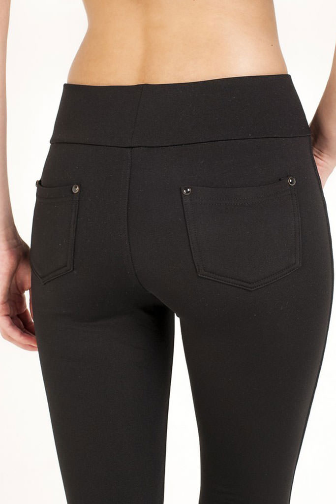 Фото товара 8686, легинсы с карманами черные